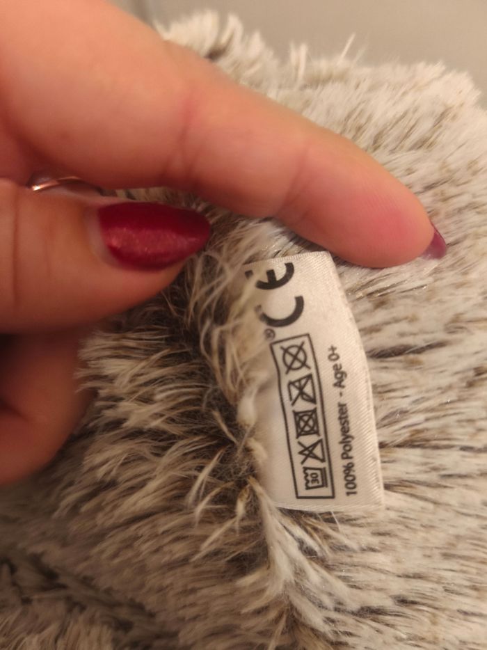 Grosse peluche hippopotame grise - photo numéro 2