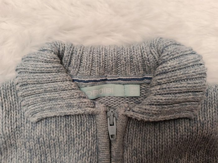 Gilet zippé en mailles T. 3 mois Obaibi - photo numéro 2