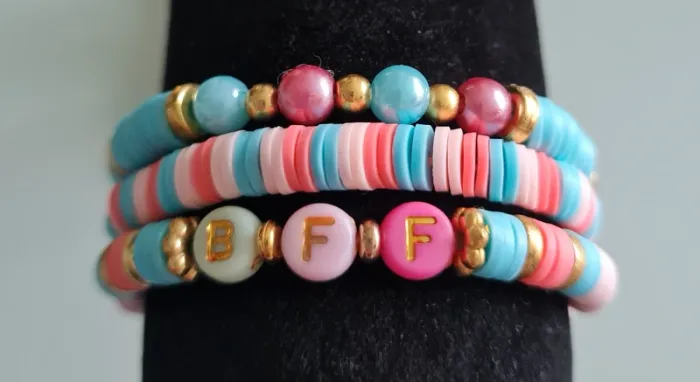 lot X3 bracelets fantaisie élastique fille - photo numéro 6