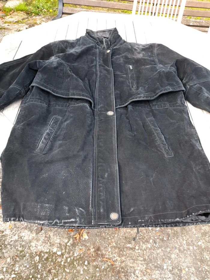 🏘Manteau veste imperméable T40 noir - photo numéro 7