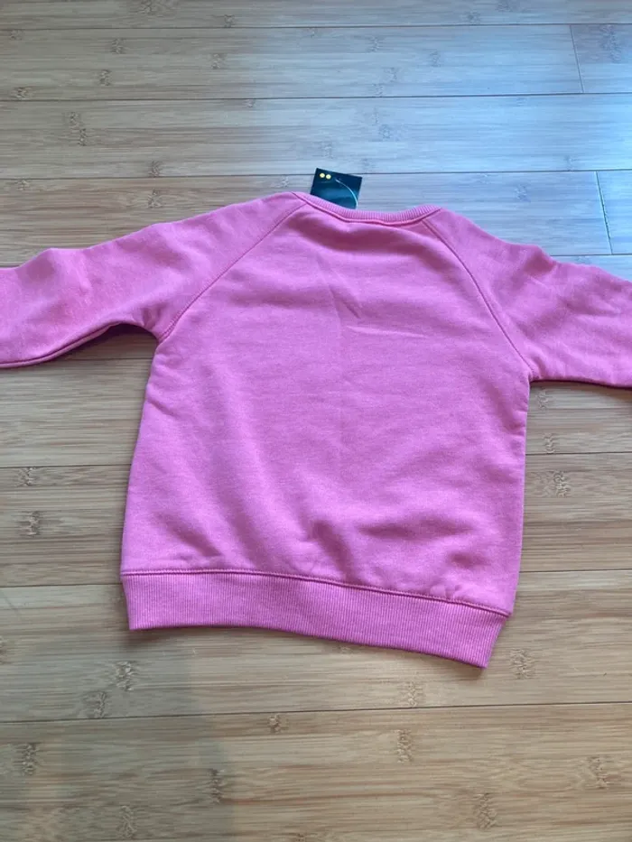 6 ans - Sweat rose col rond écriture "girl" neuf - photo numéro 4