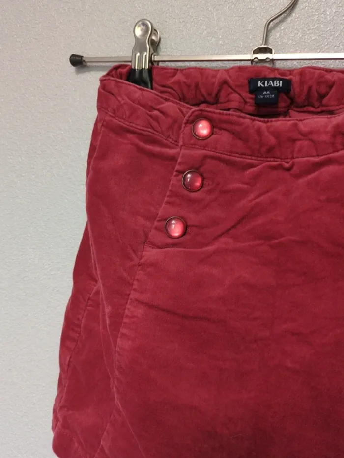 Jupe short velours fille 8 ans - photo numéro 2