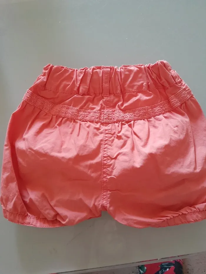Short orange fille 6 mois - photo numéro 2
