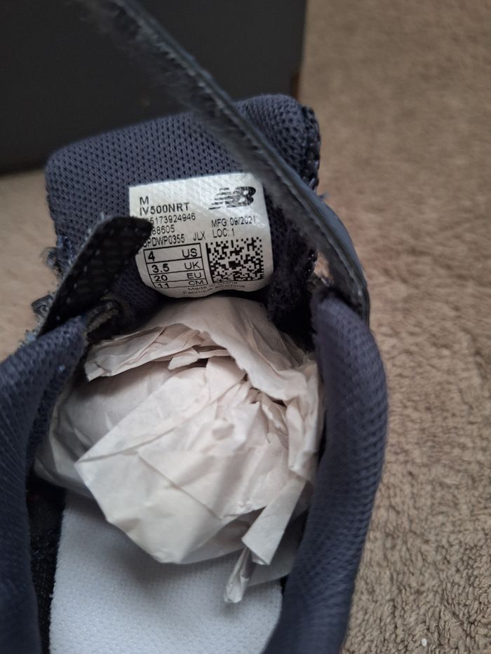 Chaussures basket New balance taille 22 bleu - photo numéro 3