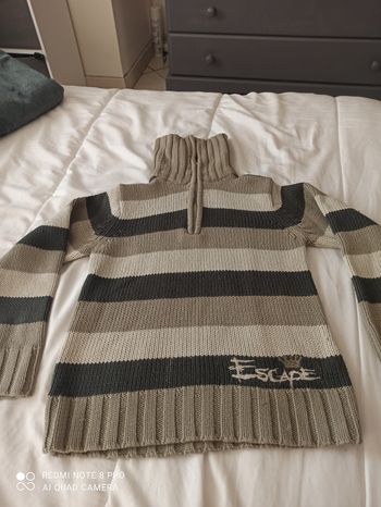 Pull col zip 10 ans