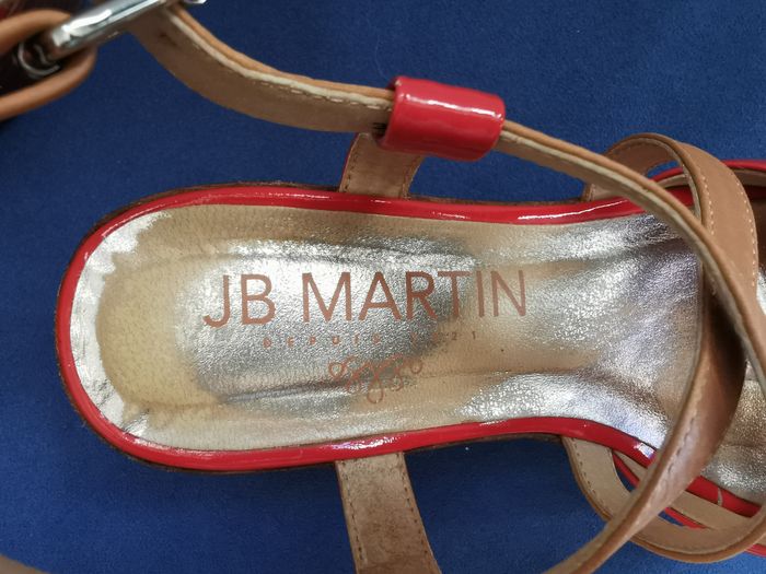 Sandale tout cuir corail et camel -37 - JB Martin - photo numéro 8