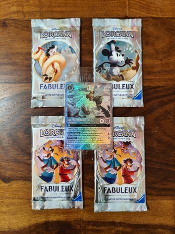 Lot de 4 boosters Lorcana Fabuleux