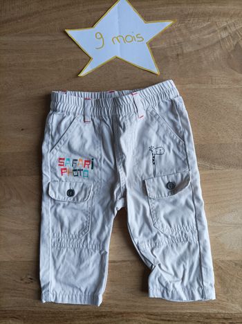 Pantalon 9 mois beige