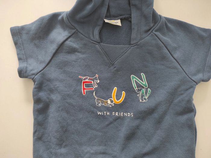 Pull manche courte tao 12mois tbe - photo numéro 2