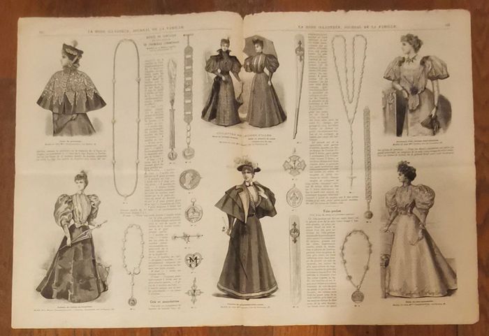 Journal la mode illustrée supplément 31 mars 1895 N°13 vintage - photo numéro 4