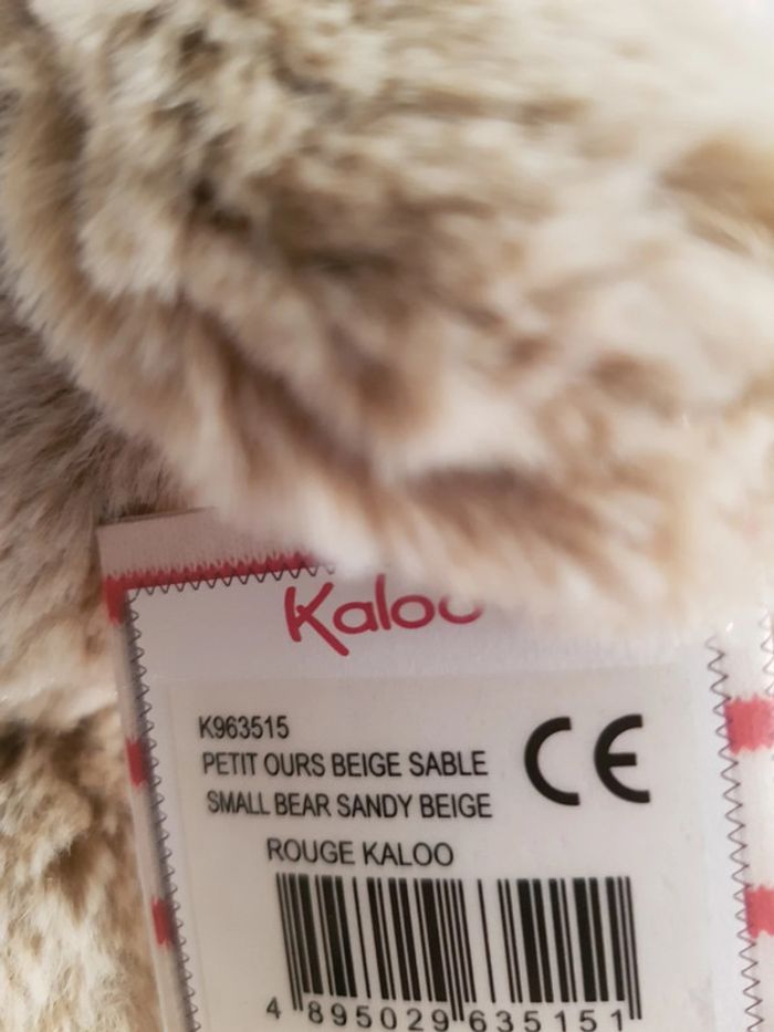 Ourson beige sable Rouge Kaloo - photo numéro 6
