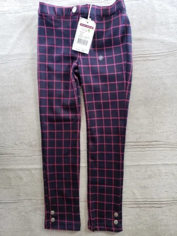 Pantalon Sergent Major fille 6 ans bleu et fuchsia Bromilette