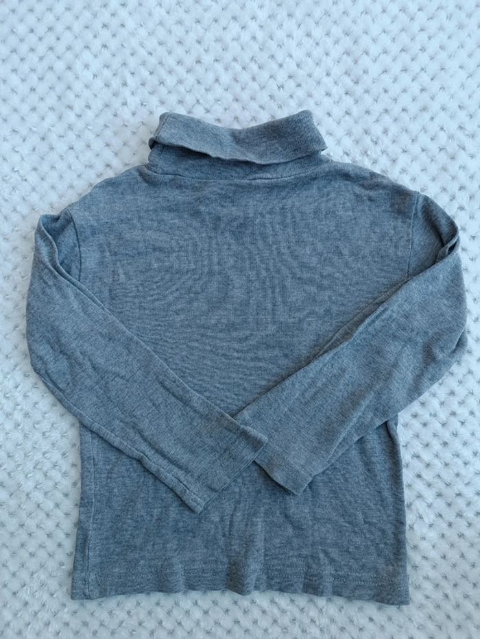 🔸 Tee-Shirt Col Roulé Gris Influx – 3 Ans 🔸 - photo numéro 4