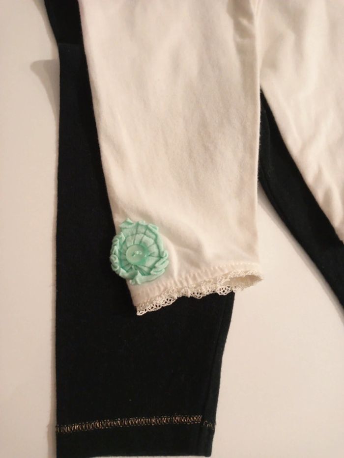 Lot 2 leggings caleçons fille orchestra - photo numéro 2