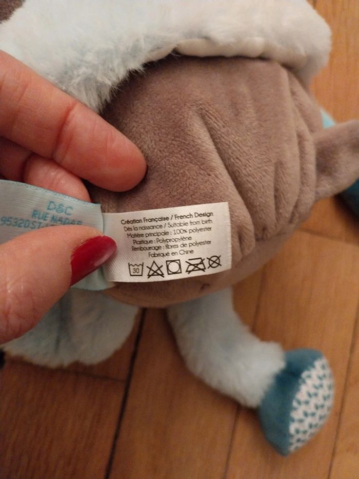 Pantin d'activité Bazile bleu Baby Nat - photo numéro 7