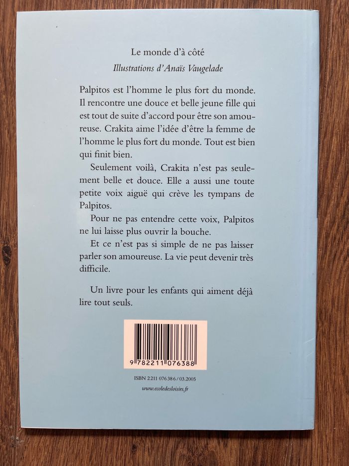 Livre Le monde d'à côté d’Agnès Desarthe  École des loisirs Animax - photo numéro 2
