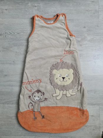 Gigoteuse ou turbulette Kitchoun 6-24 mois Motif lion et singe