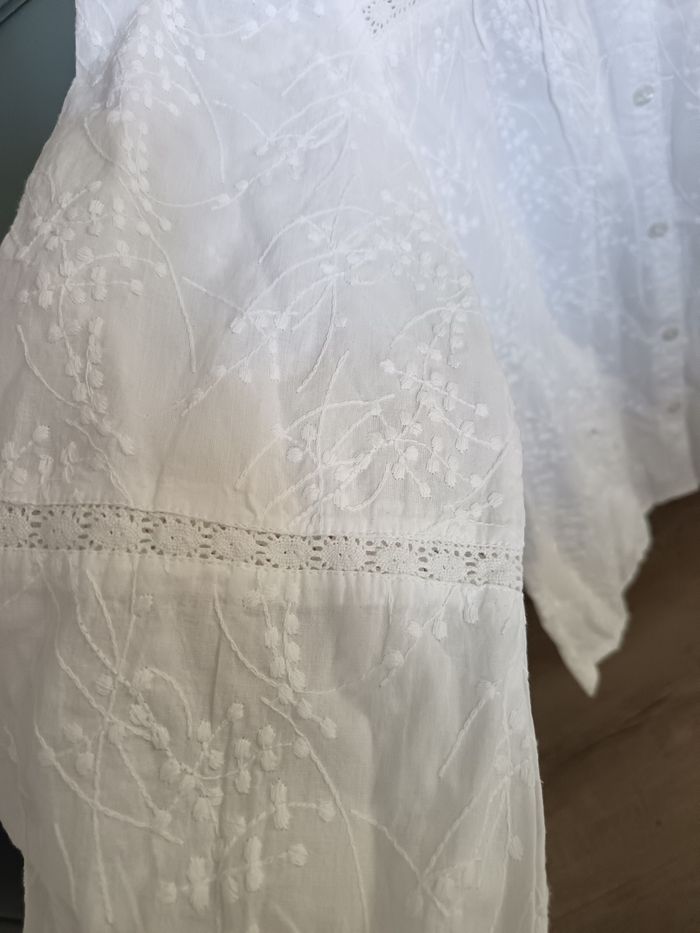 Chemise brodée blanche - photo numéro 3