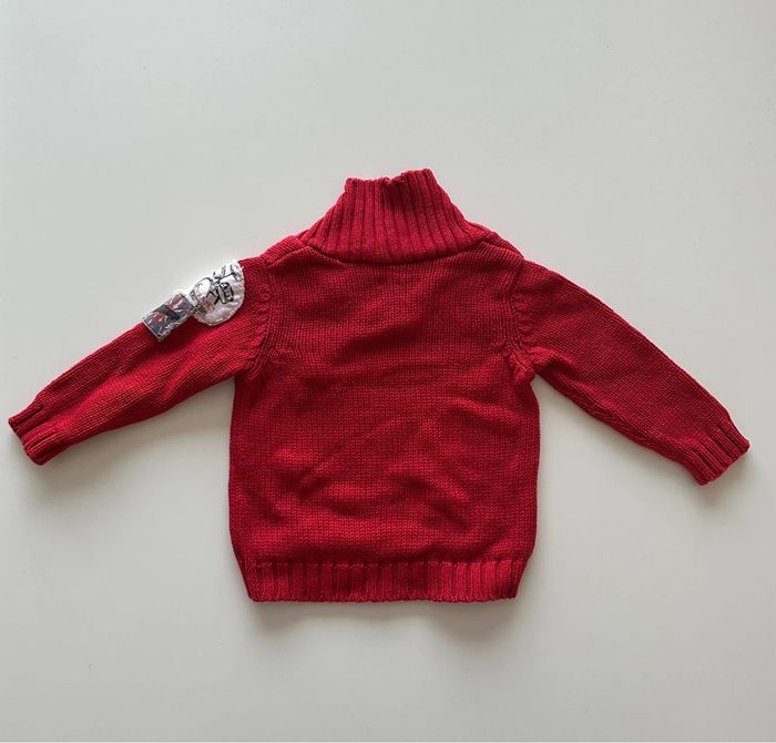 Pull garçon rouge - 3 mois - Grain de blé - photo numéro 5