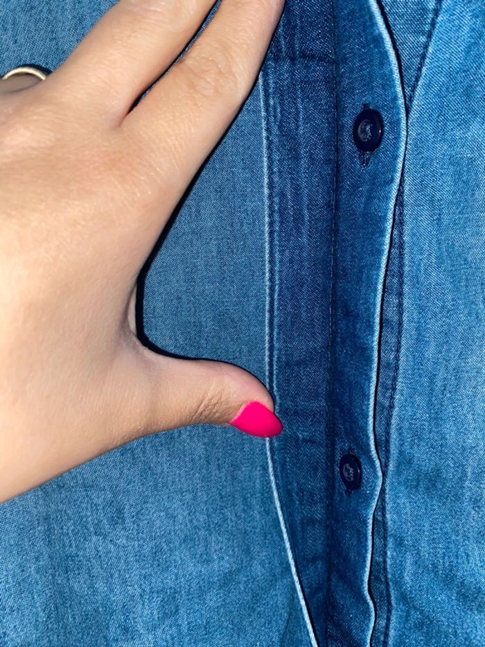 Robe short en jean kiabi taille 44 - photo numéro 4