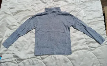 Sous pull / T-shirt manches longues avec col gris Quechua 6 ans