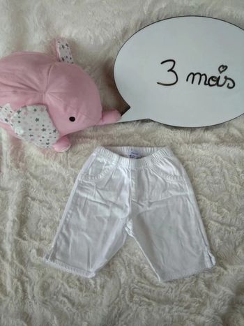 Short Pantacourt Fille 3 mois Absorba
