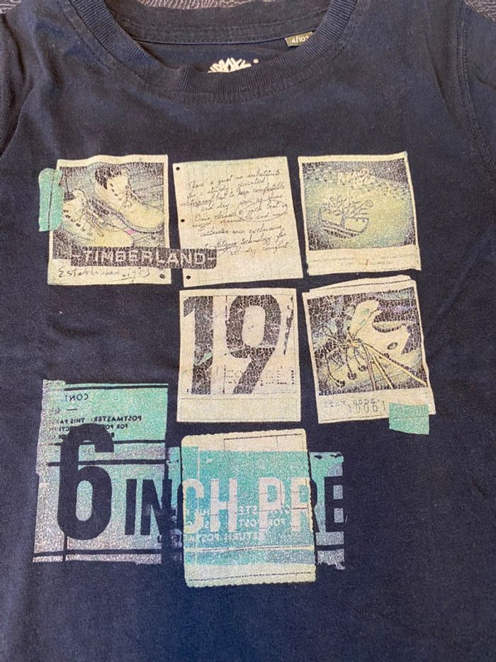 Tee shirt manches longues Timberland 4 ans - photo numéro 3