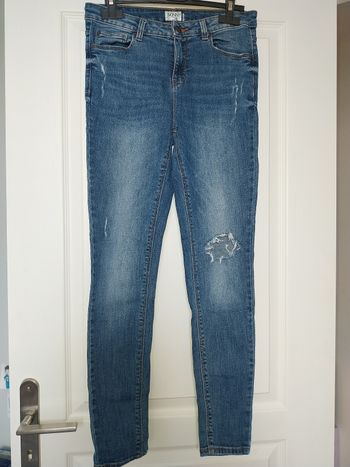 Jeans skinny effet usé