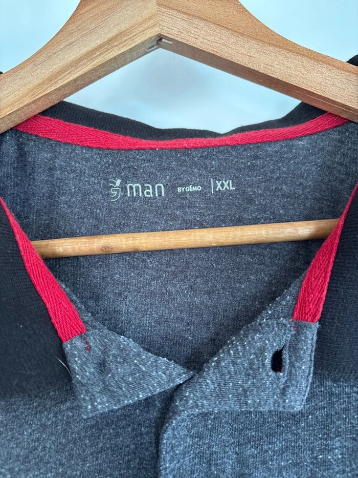 Polo gris gemo taille XXL - photo numéro 2