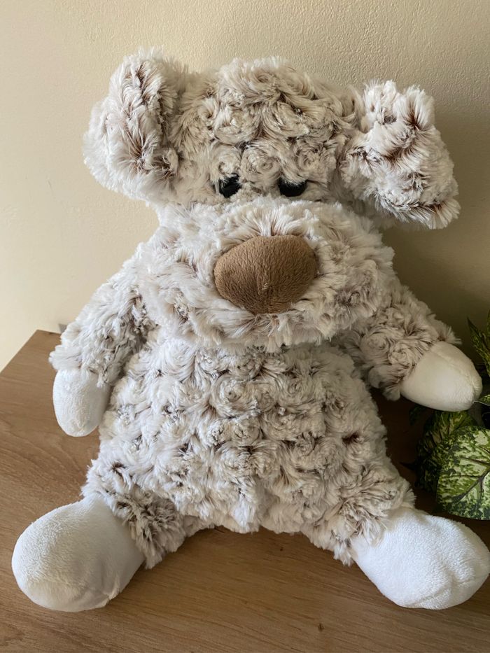 Gros doudou chien gris blanc roda rodadou 36 cm - photo numéro 2