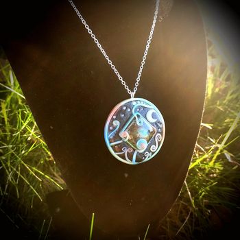 Collier labradorite galaxie