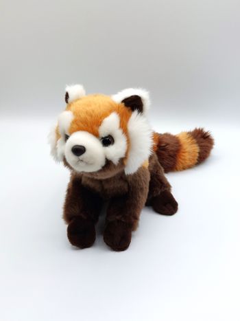 Peluche panda roux ZooParc de Beauval marron roux blanc 38 cm en tout - doudou