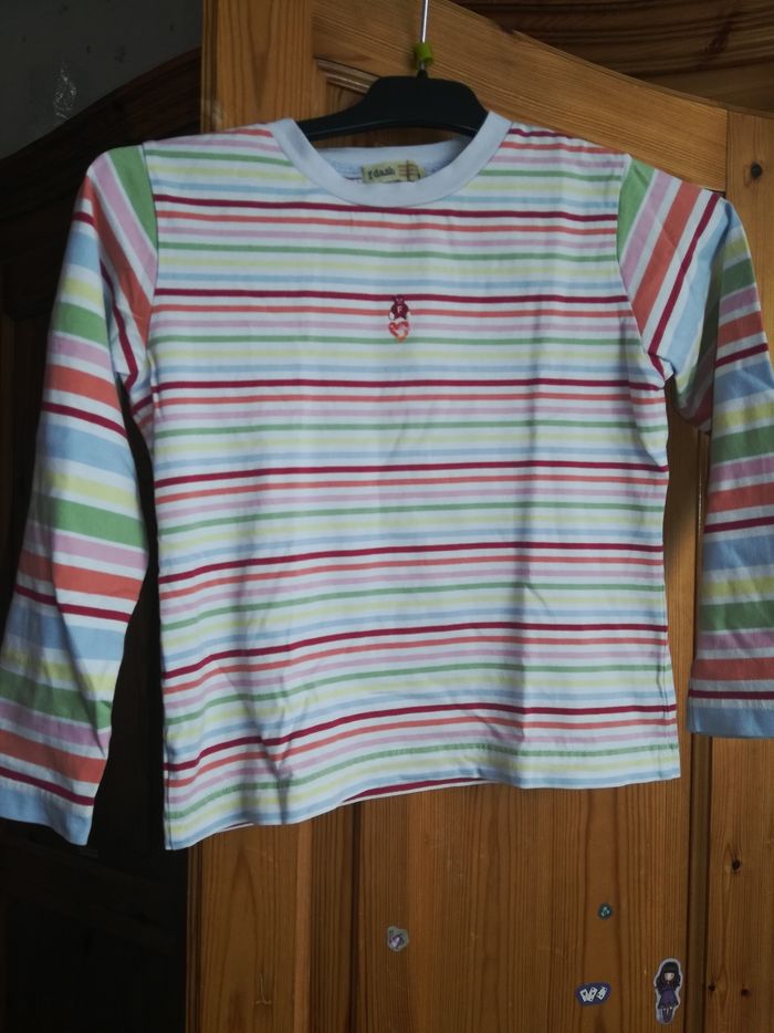 Tee shirt manches longues fille 7 ans - photo numéro 3