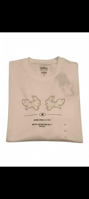 T-shirt Celio collection Pokémon Evoli M