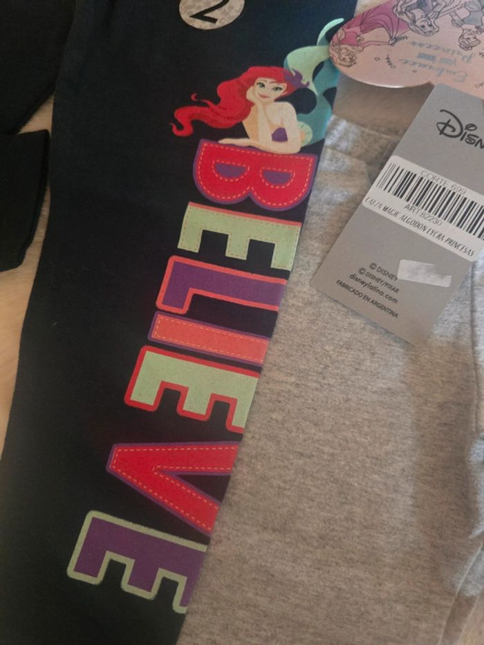 Lot 3 leggings disney fille 2 ans neuf avec étiquettes - photo numéro 2