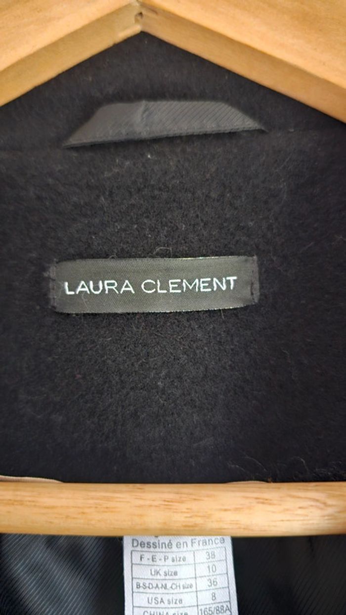 Manteau laine noir Laura clément 38 - photo numéro 11