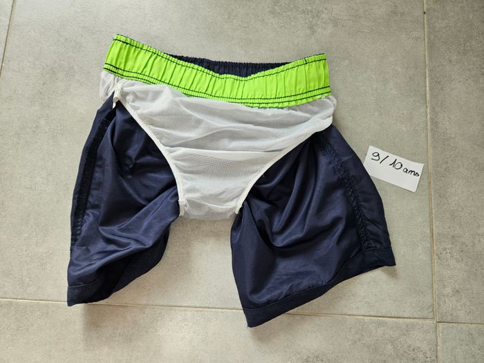 Short de bain bleu marine garçon 9/10 ans - photo numéro 3
