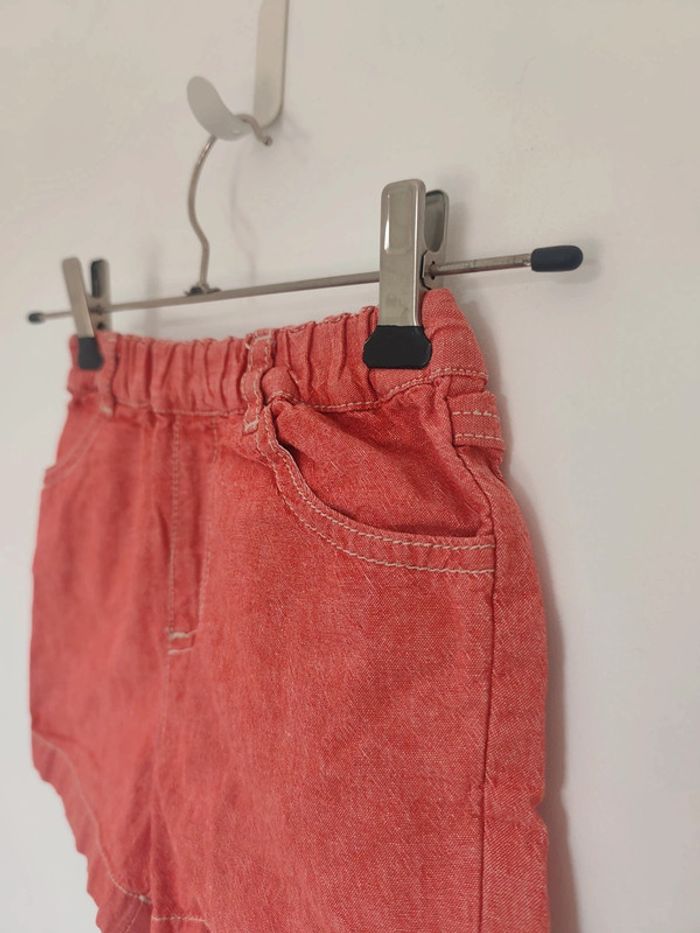 Short rouge Zara Baby 100% coton 69-74 cm - photo numéro 2