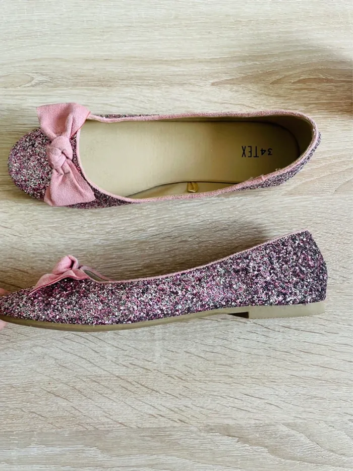 Ballerines fille brillantes Tex 34