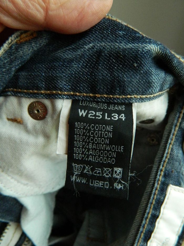Pantacourt W25L34 "Used Jeans" - photo numéro 3