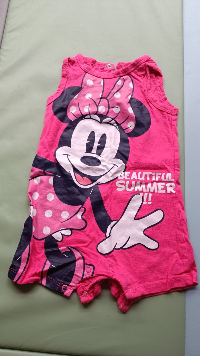 Lot 3 pyjama shorts Minnie 12 mois - photo numéro 2