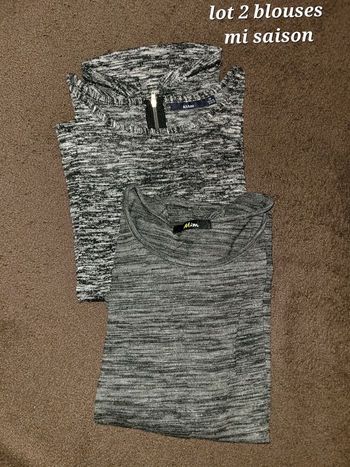 Lot 2 hauts manches 3/4