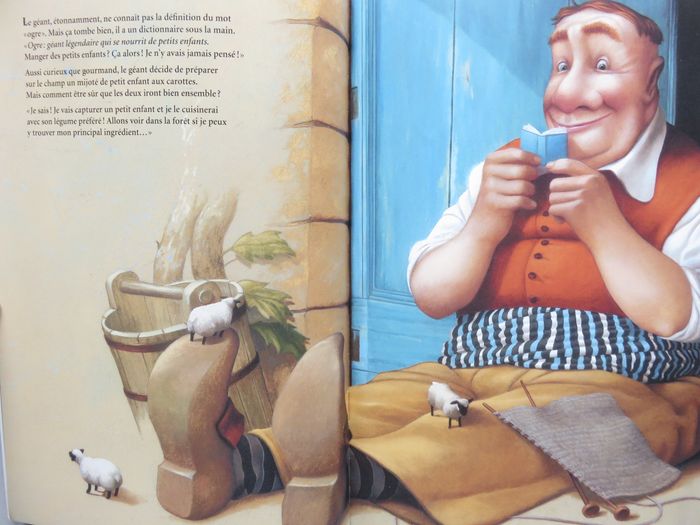 Album jeunesse 4-8 ans : Le géant, la fillette et le dictionnaire. (L'école des loisirs) - photo numéro 6