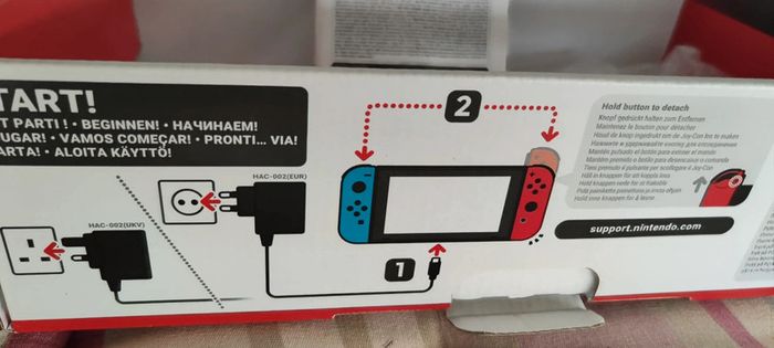 Boîte vide Nintendo Switch + manuel - photo numéro 4
