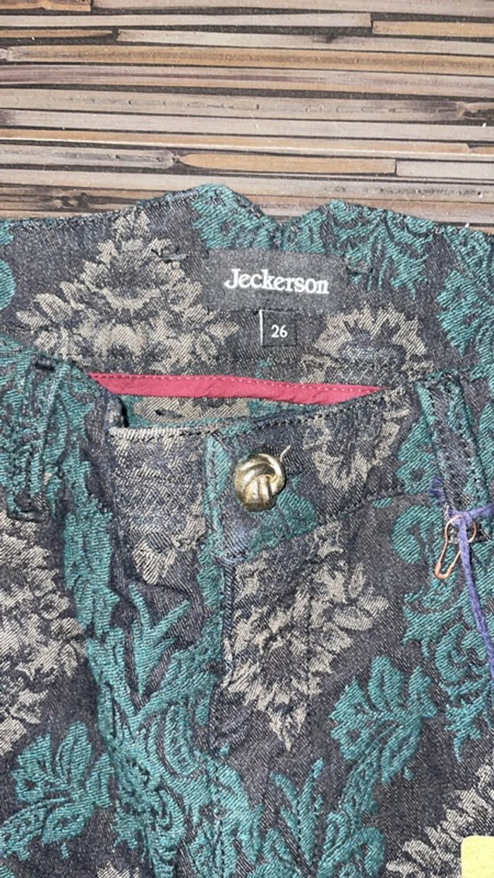 Pantalon Jeckerson imprimé baroque – Taille 36 / US 26 Neuf avec étiquette - photo numéro 5