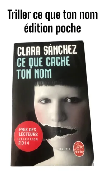 Triller ce que cache ton nom édition poche 📕