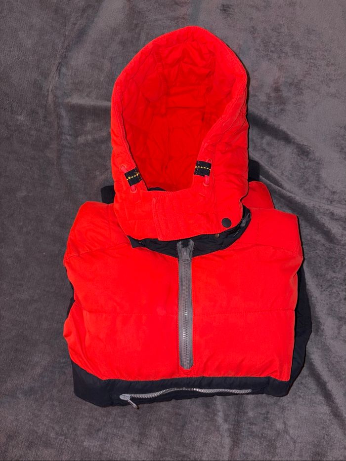 Manteau d’hiver garçon taille 14 ans Teddy Smith rouge en très bon état - photo numéro 2