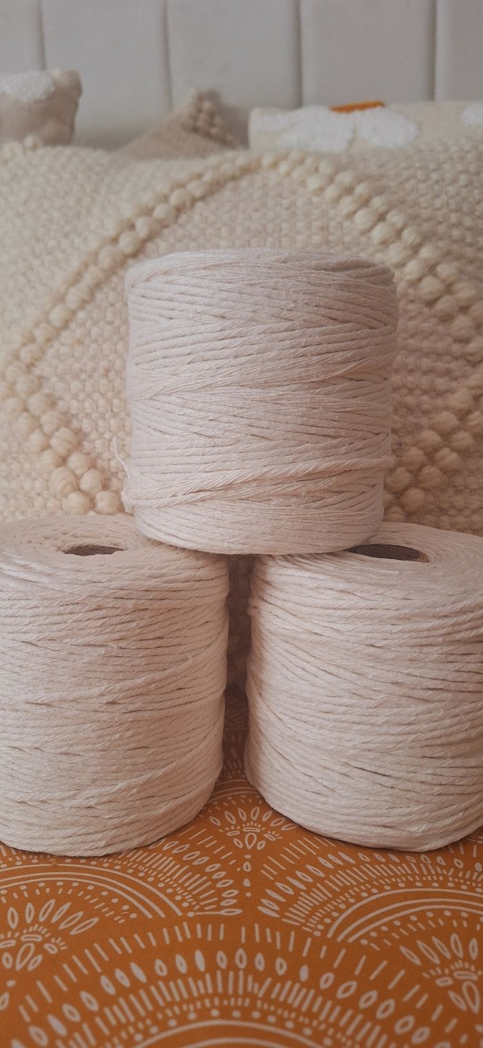 Lot de 3 bobines macramé - photo numéro 2