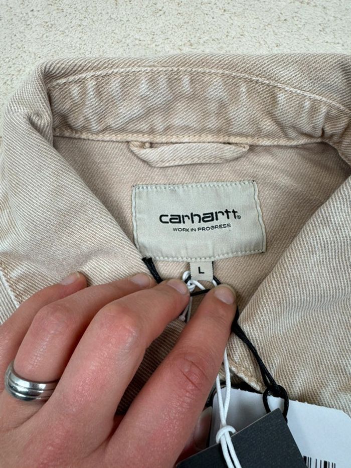 Veste Carhartt Sonora Jacket en Jean beige Neuf Taille L - photo numéro 7