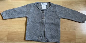 Gilet gris bébé 1M